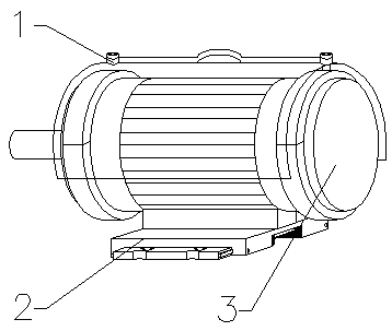 Dustproof protection device for rare earth permanent magnet synchronous motor