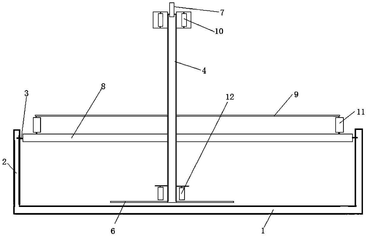 Large barrel forklift overturning device and working method thereof