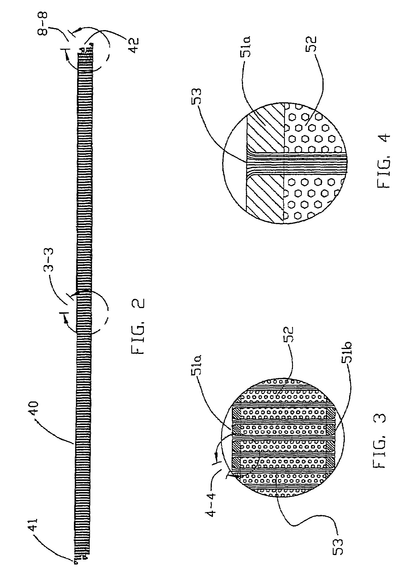 3D fiber elements with high moment of inertia characteristics in composite sandwich laminates