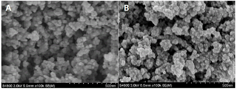 Method for electrochemical detection of human immune globulin E (hIgE)on the basis of magnetic Fe3O4 @ Au nano composite material