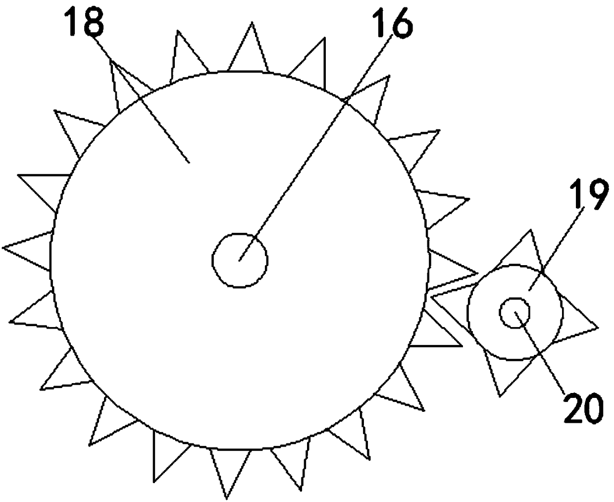 Bamboo and wood product grinding device