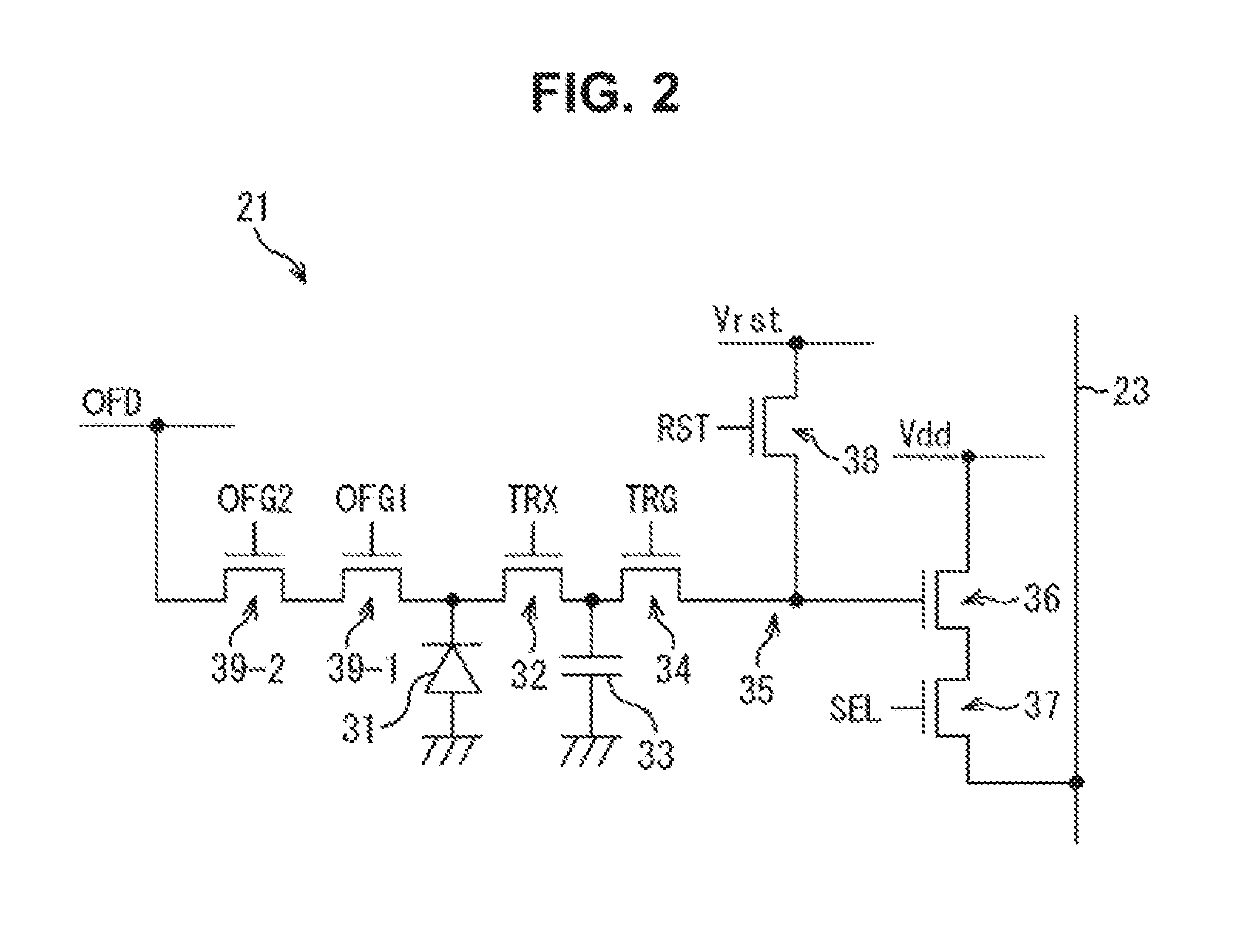 Solid-state image capture element, driving method, and electronic device