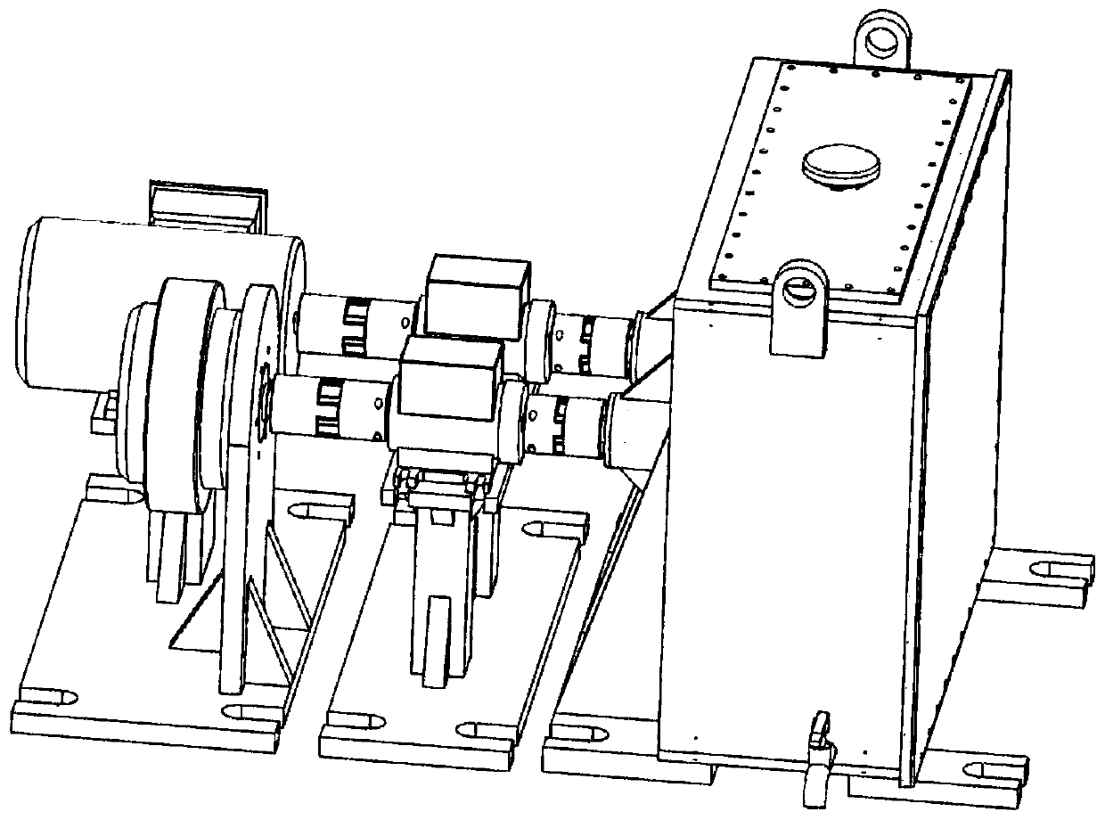 Experimental device and method for measuring gear oil stirring loss in oil immersion lubrication state