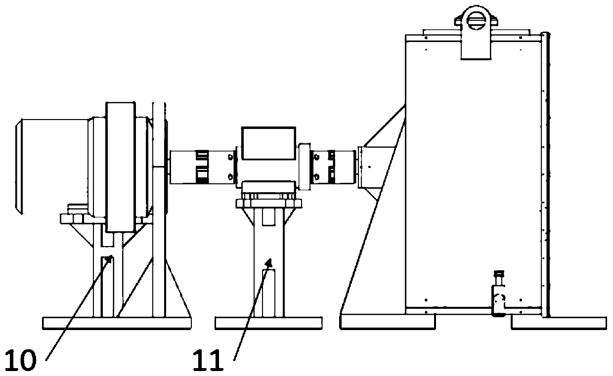 Experimental device and method for measuring gear oil stirring loss in oil immersion lubrication state