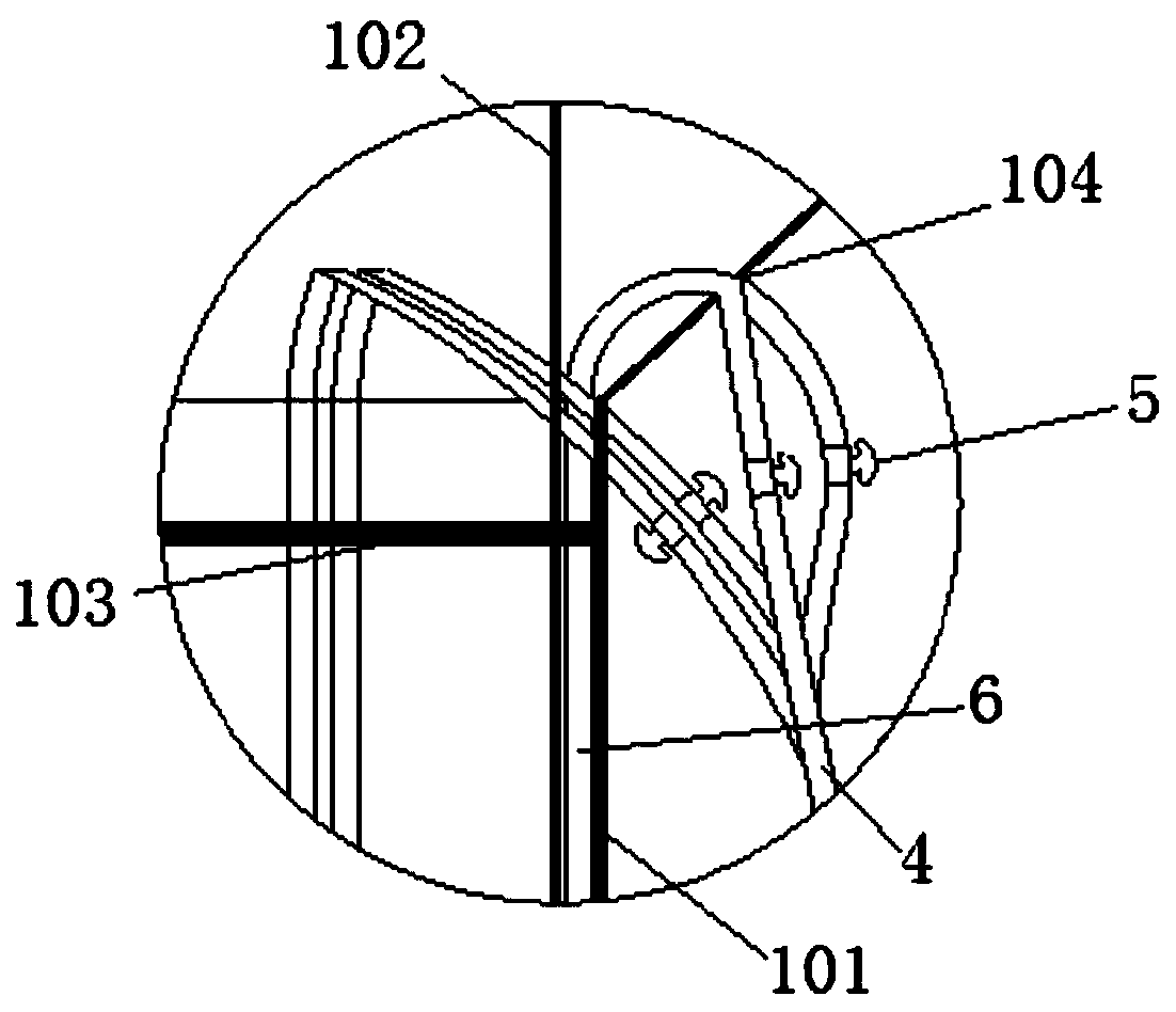 Deviation correction device for tube-sinking cast-in-situ pile and use method thereof