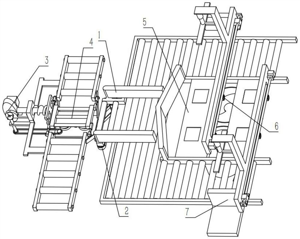 Trade area goods circulation sorting device