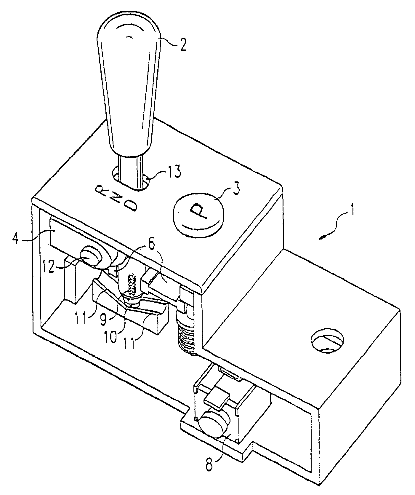 Gear input unit