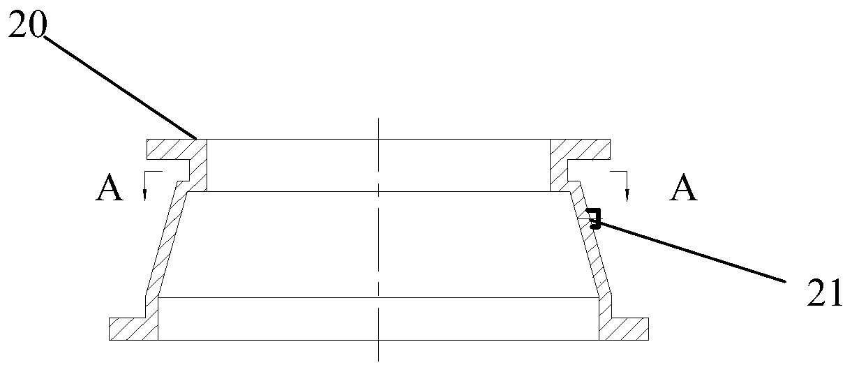 Positioning tool for eccentric boss of gas turbine casing