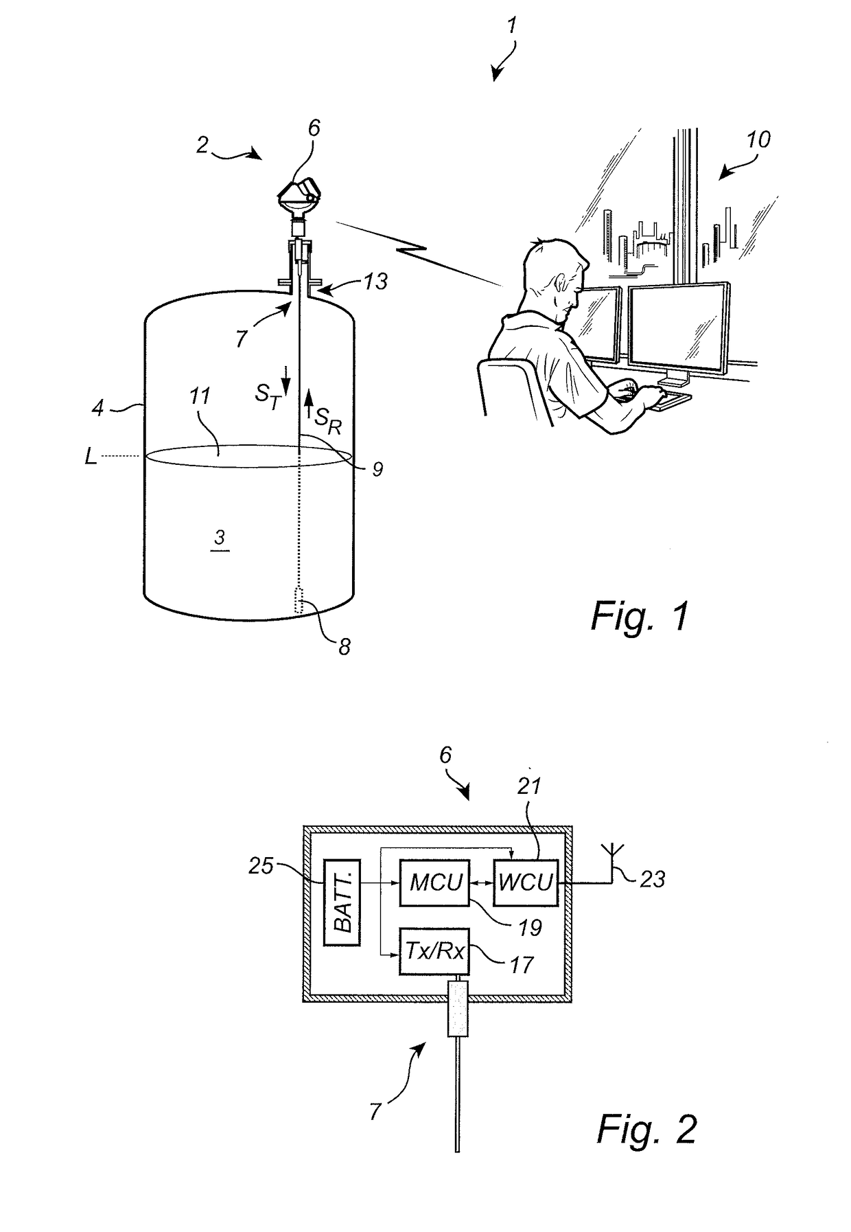 Guided wave radar level gauge system with grounded probe