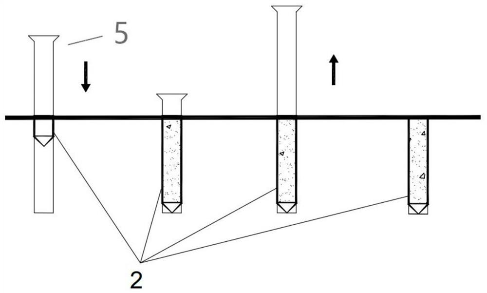 Inverted filter material water permeable pile composite foundation and water permeable rate measuring device and method thereof