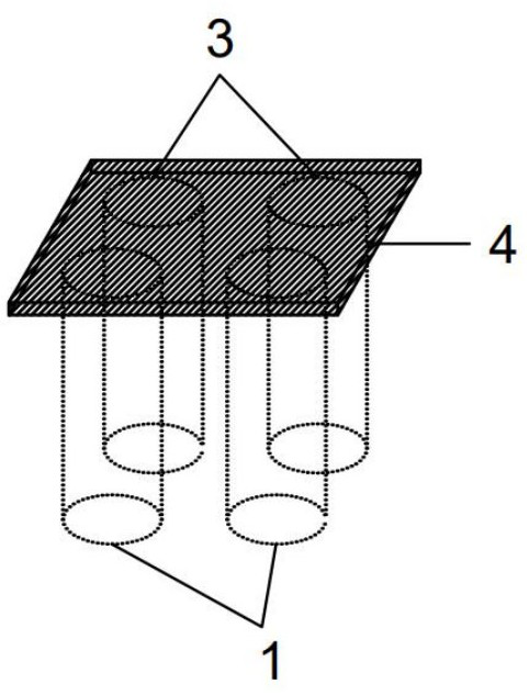 Inverted filter material water permeable pile composite foundation and water permeable rate measuring device and method thereof