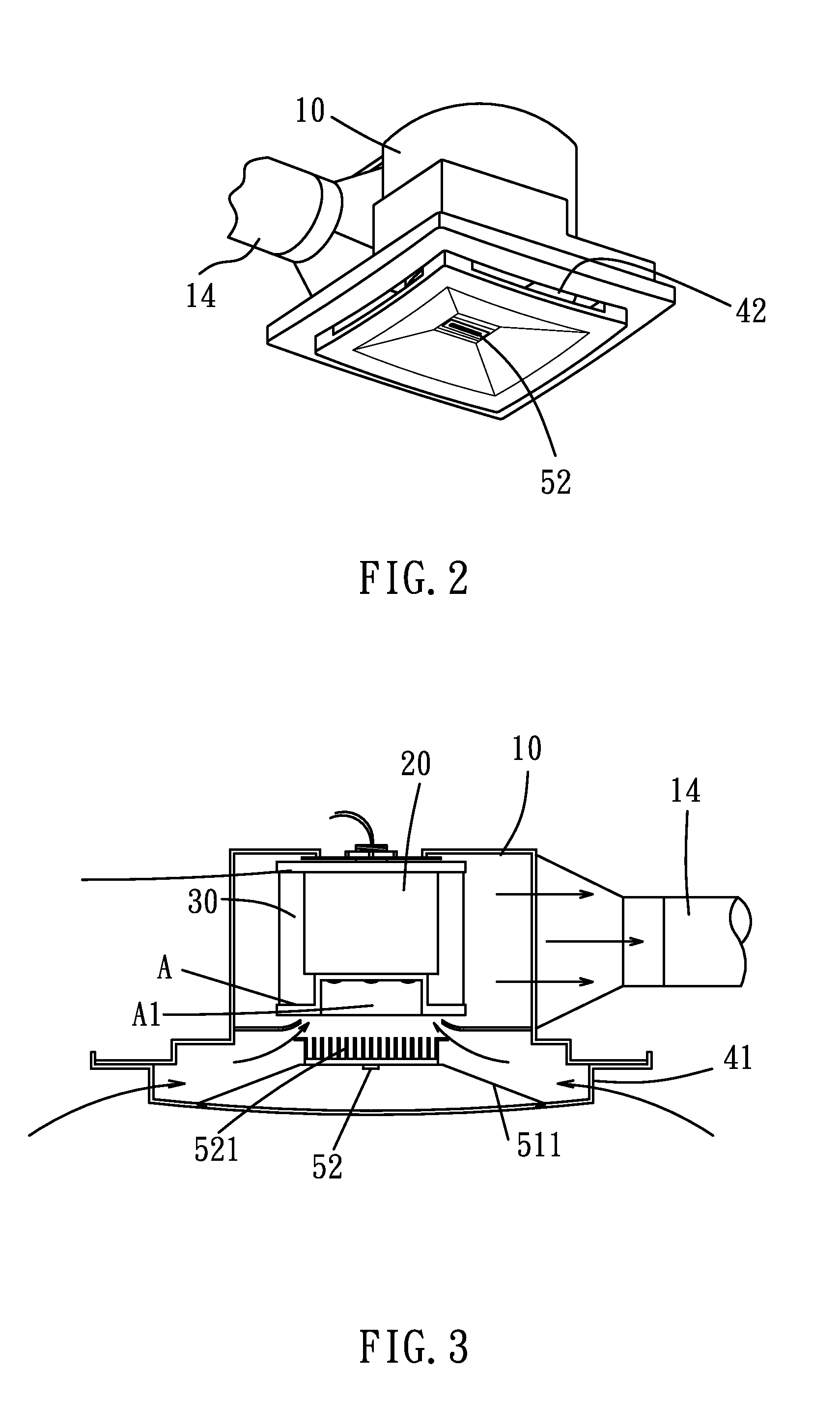 External rotor brushless DC motor driven exhaust fan