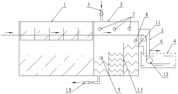 On-line pretreatment device for copper-coated stainless steel wires