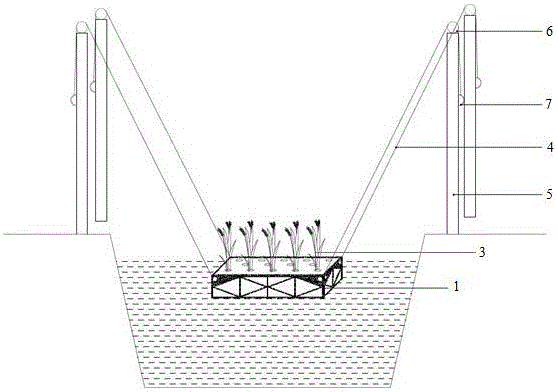 Submerged plant planting substrate and device for repairing eutrophic water body using submerged plants