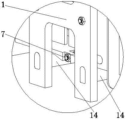 Fabricated connecting structure used for suspension type monorail traffic track beam and construction method