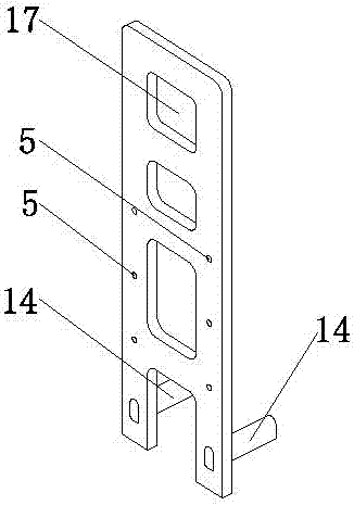 Fabricated connecting structure used for suspension type monorail traffic track beam and construction method