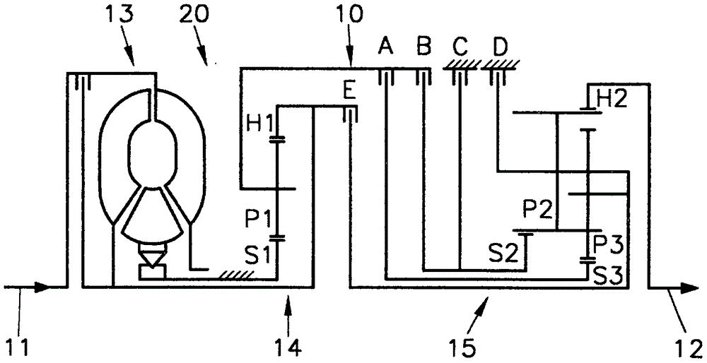 Method for gear shifting in vehicle power train