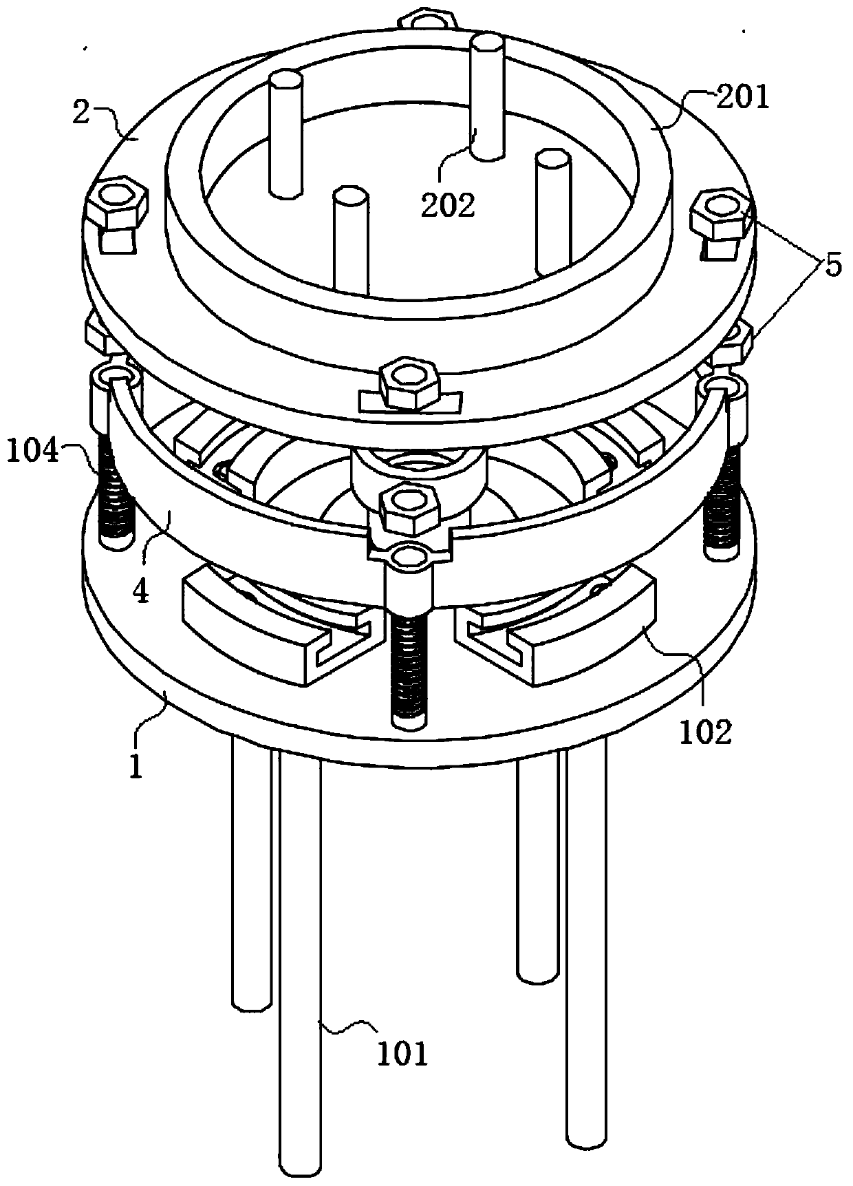 Lamp post base capable of adjusting orientation of street lamp