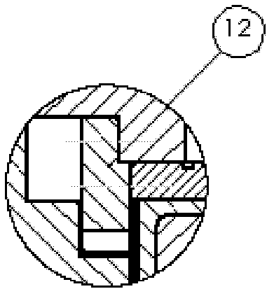 Large-sized precise direct-driving main shaft structure