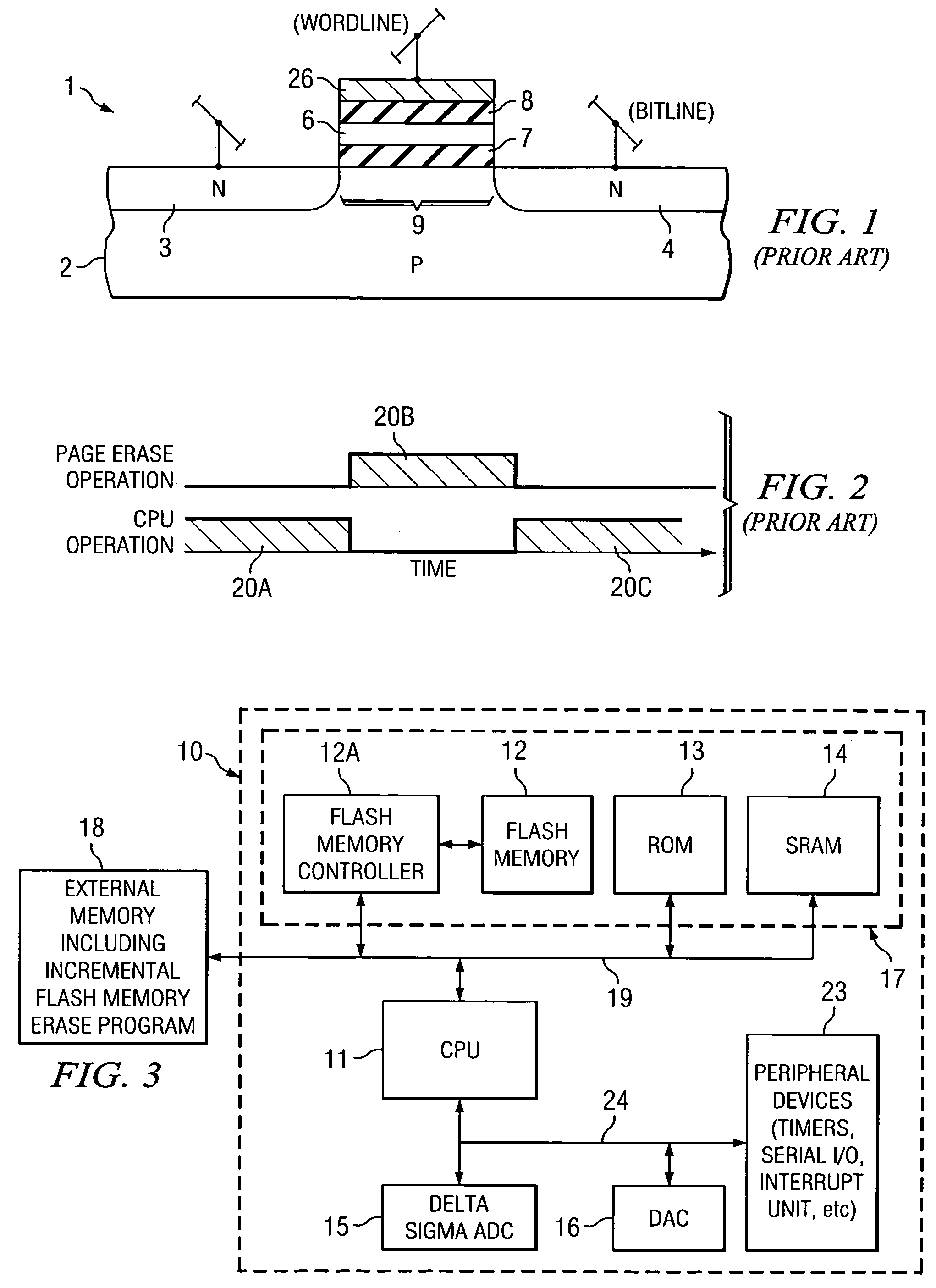 Incremental erasing of flash memory to improve system performance