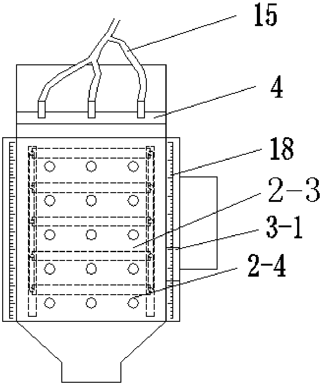 A simulation test method and device for soil slope resistance to water flow erosion