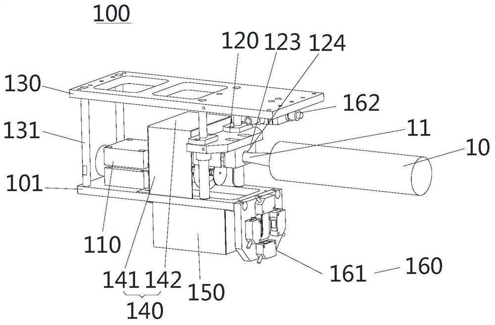 Glue nozzle cutting device and gluing robot