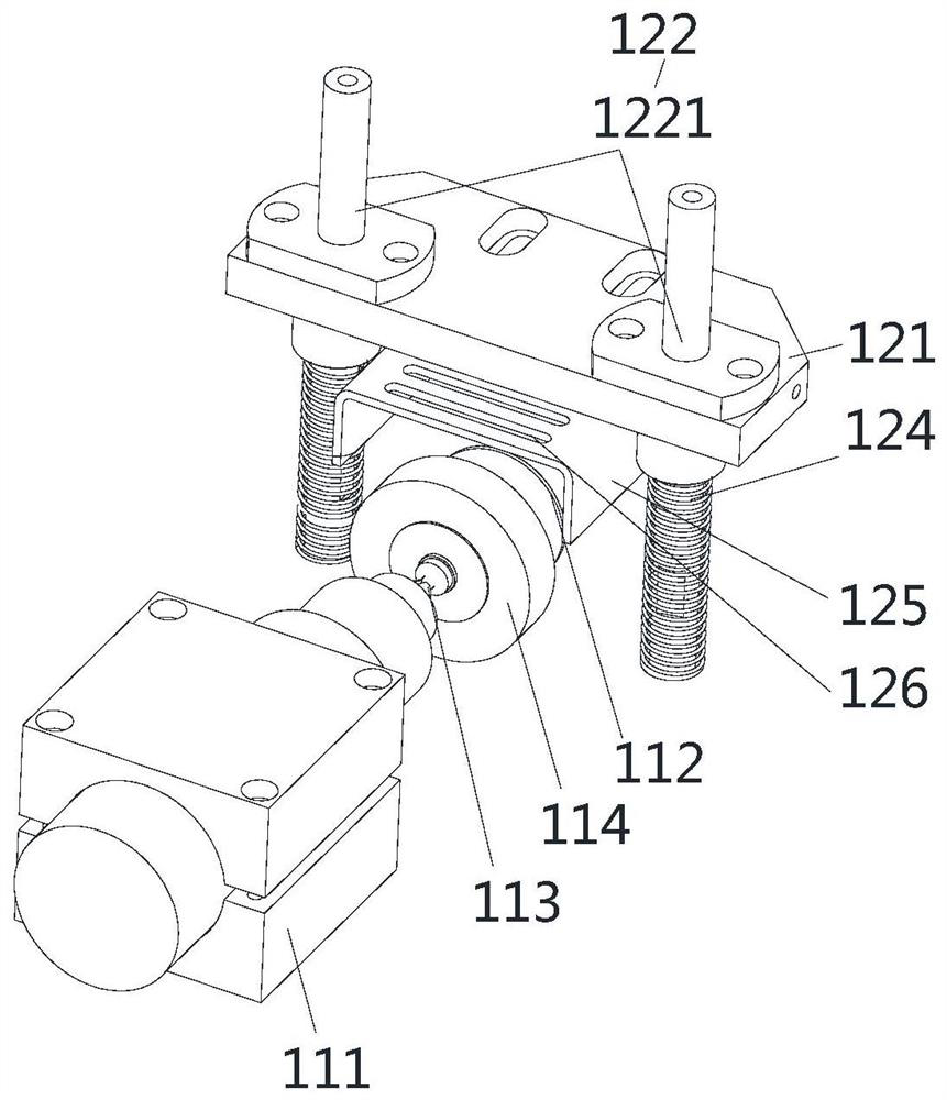 Glue nozzle cutting device and gluing robot