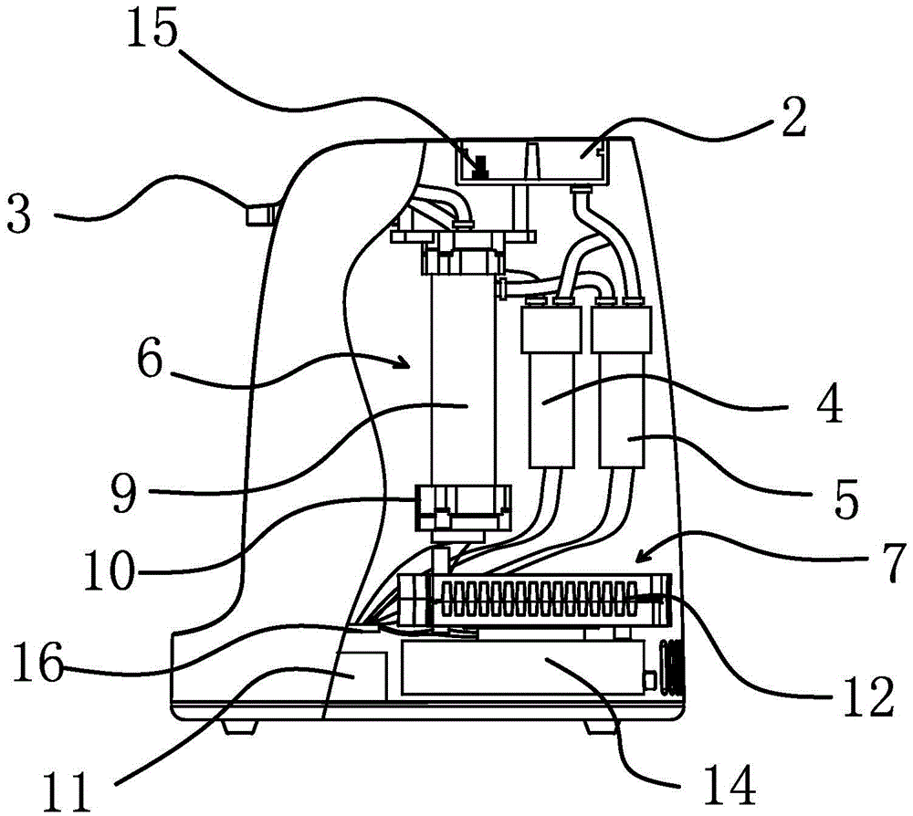 An instant hot and cold water dispenser