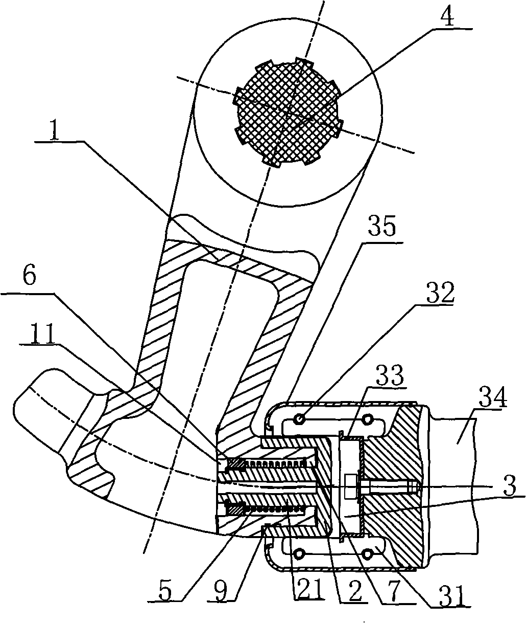 Isolating switch with quick break function