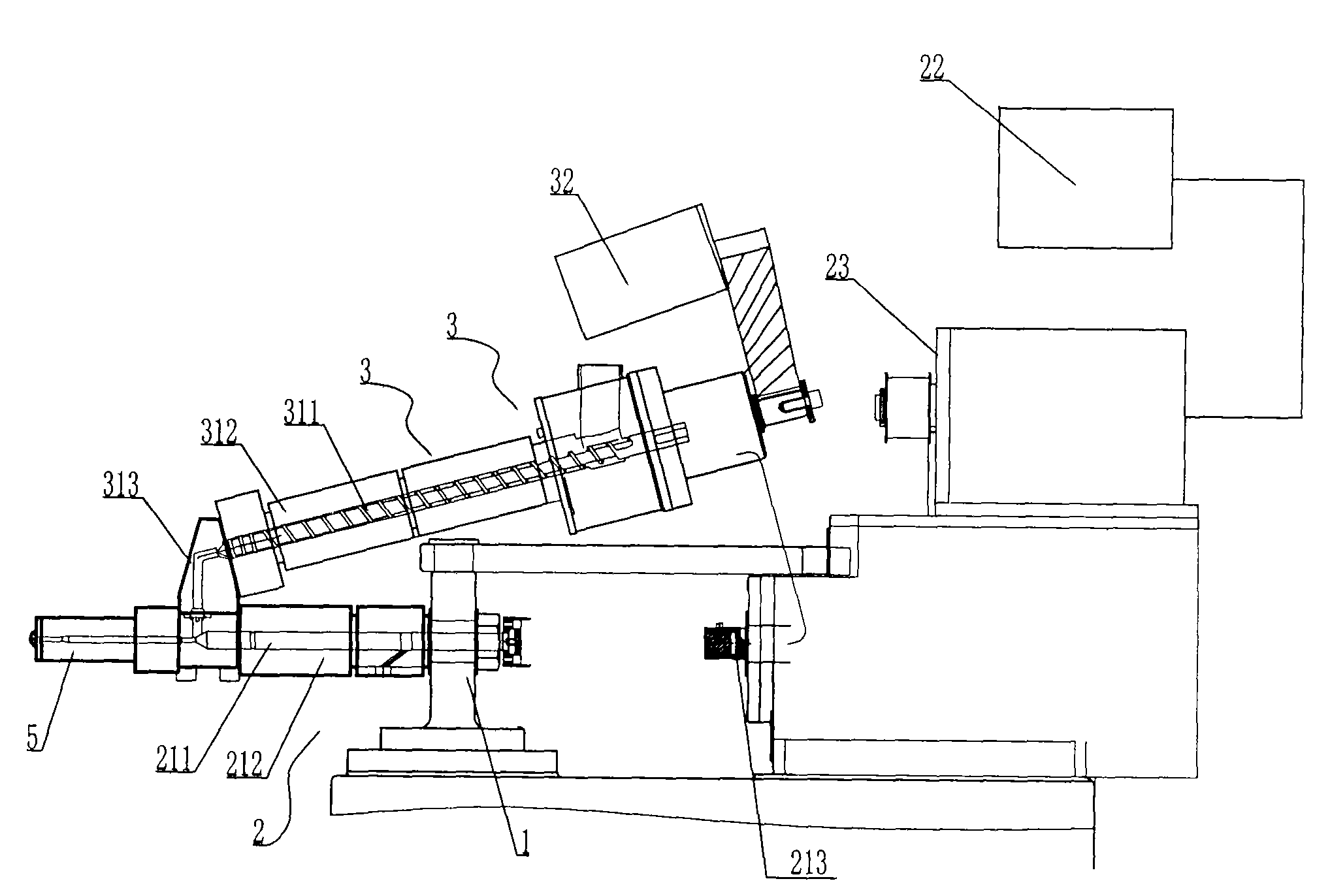 Metering control device for pre-molding type electric injection molding machine