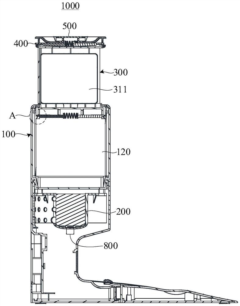 Garbage collection base station and cleaning system