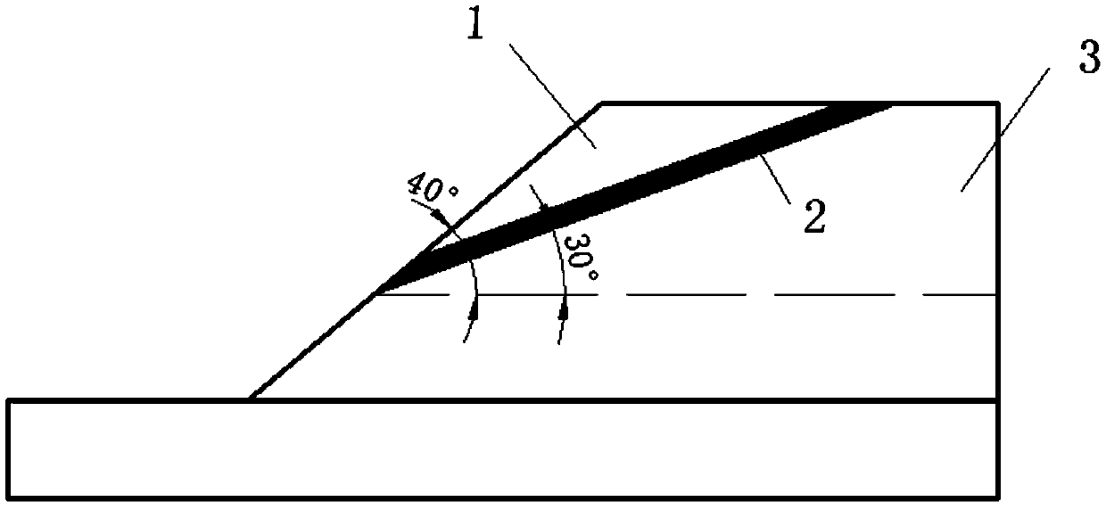 Method for researching dynamic response characteristics of fault slope under blasting inertia force effect