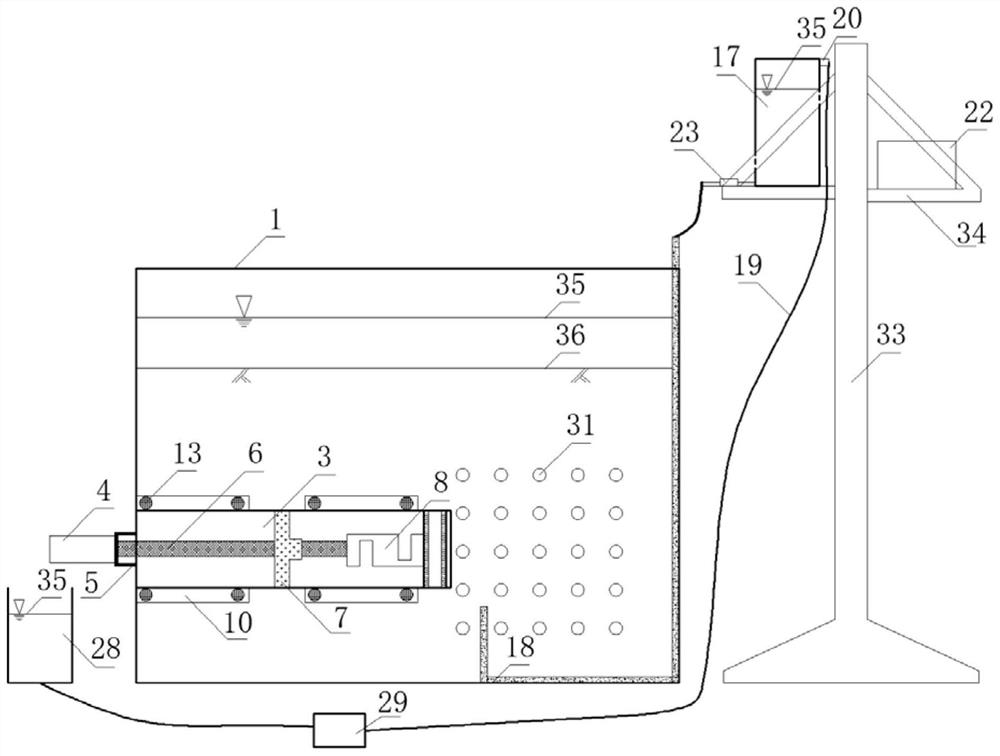 Device and method for testing shield tunnel excavation face stability under gushing condition