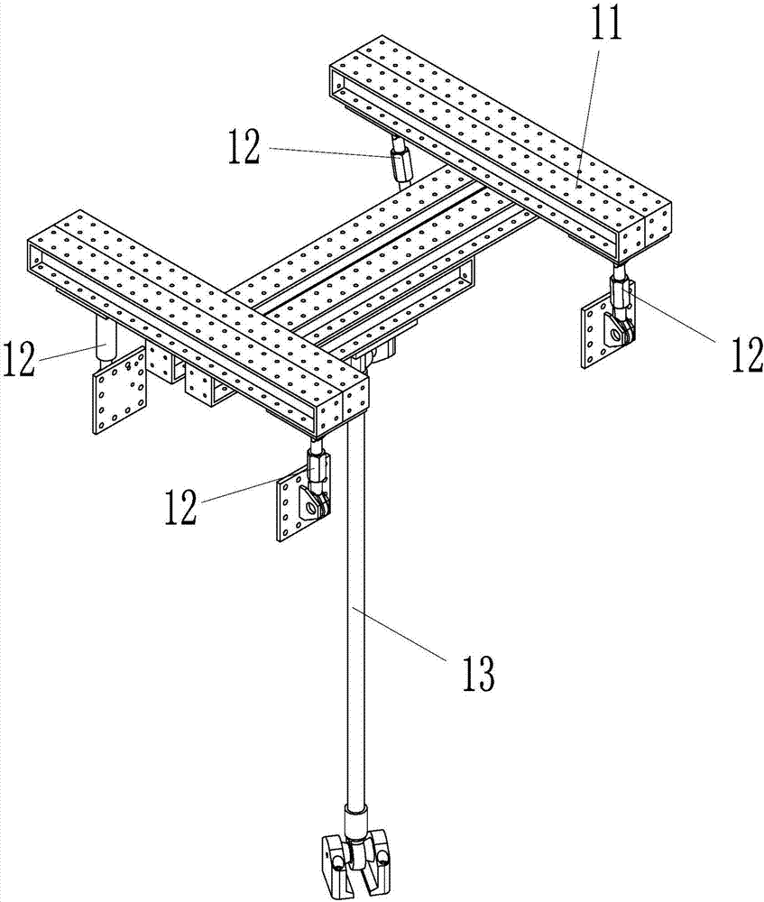 Heavy-duty vehicle frame road simulation test device