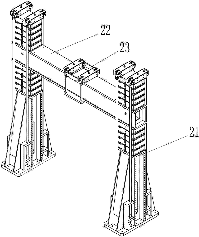 Heavy-duty vehicle frame road simulation test device