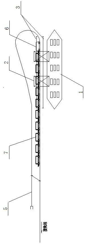 The operation method of the container rail-water intermodal transport vehicle-ship direct fetching mode based on the railway loop