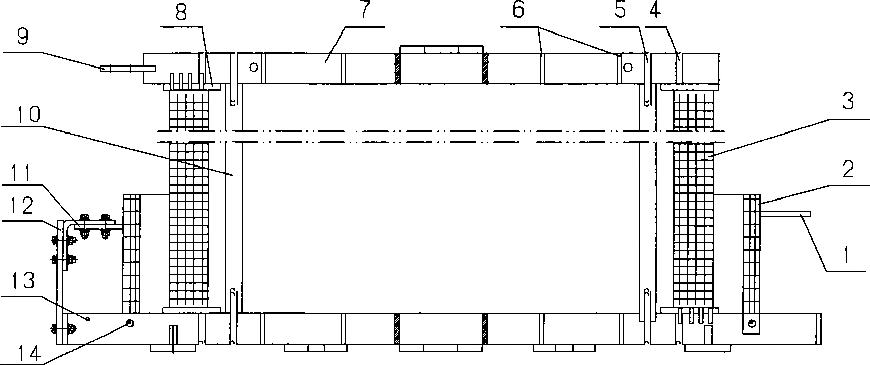 Frame type dry hollow controllable reactor