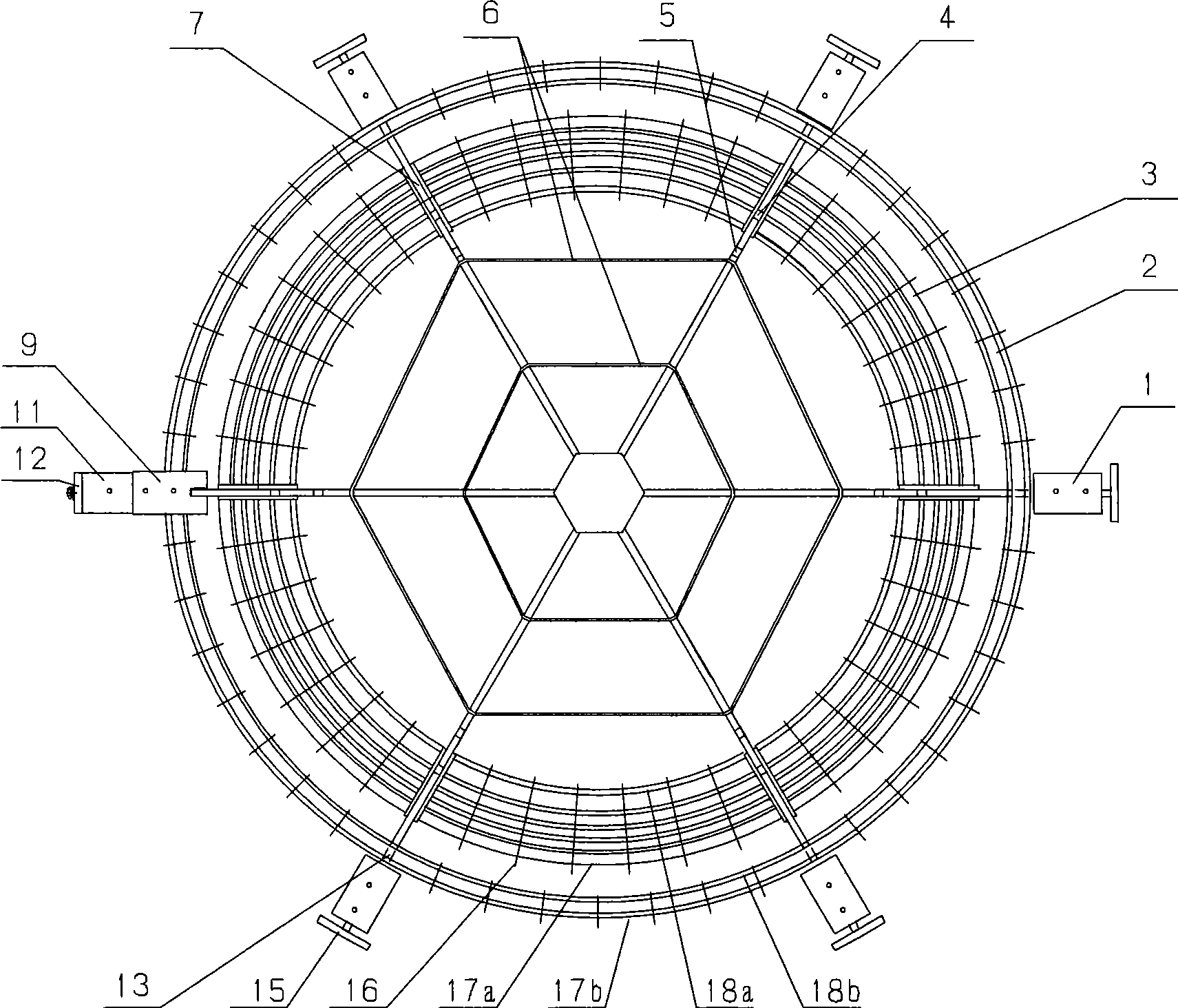 Frame type dry hollow controllable reactor