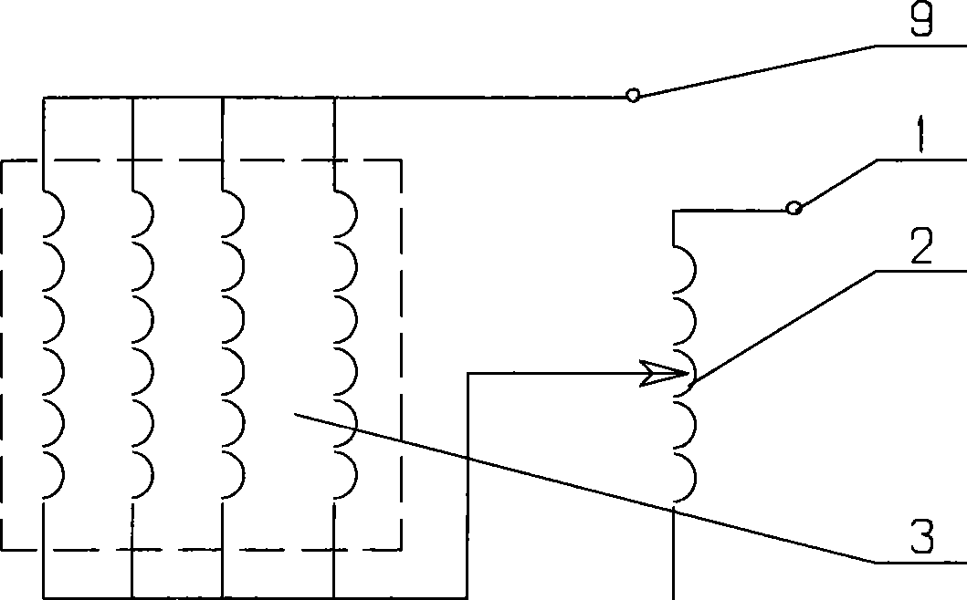 Frame type dry hollow controllable reactor