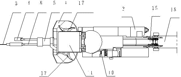 Excavation construction method for mine hard rock roadway