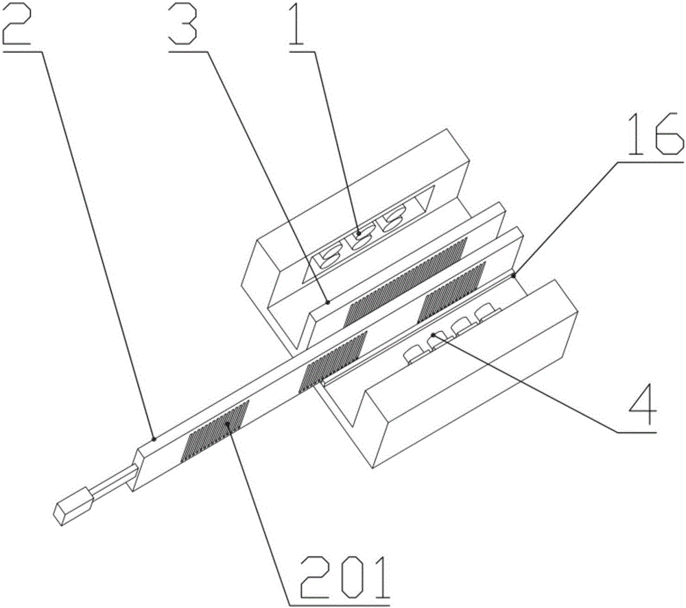 High-accuracy wide-range double-layer nano-grating micro displacement detection device