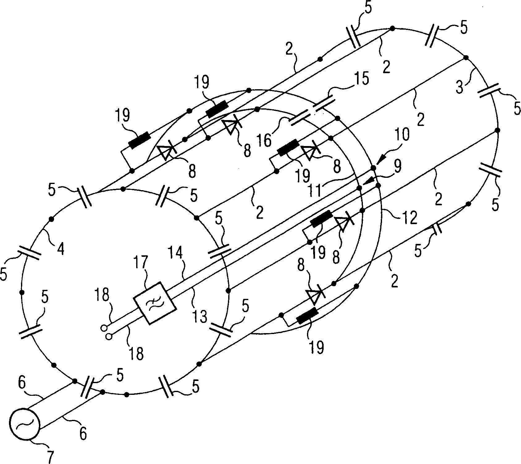 Magnetic resonance oscillation antenna