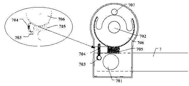 Roof solar energy concentrating power generation system