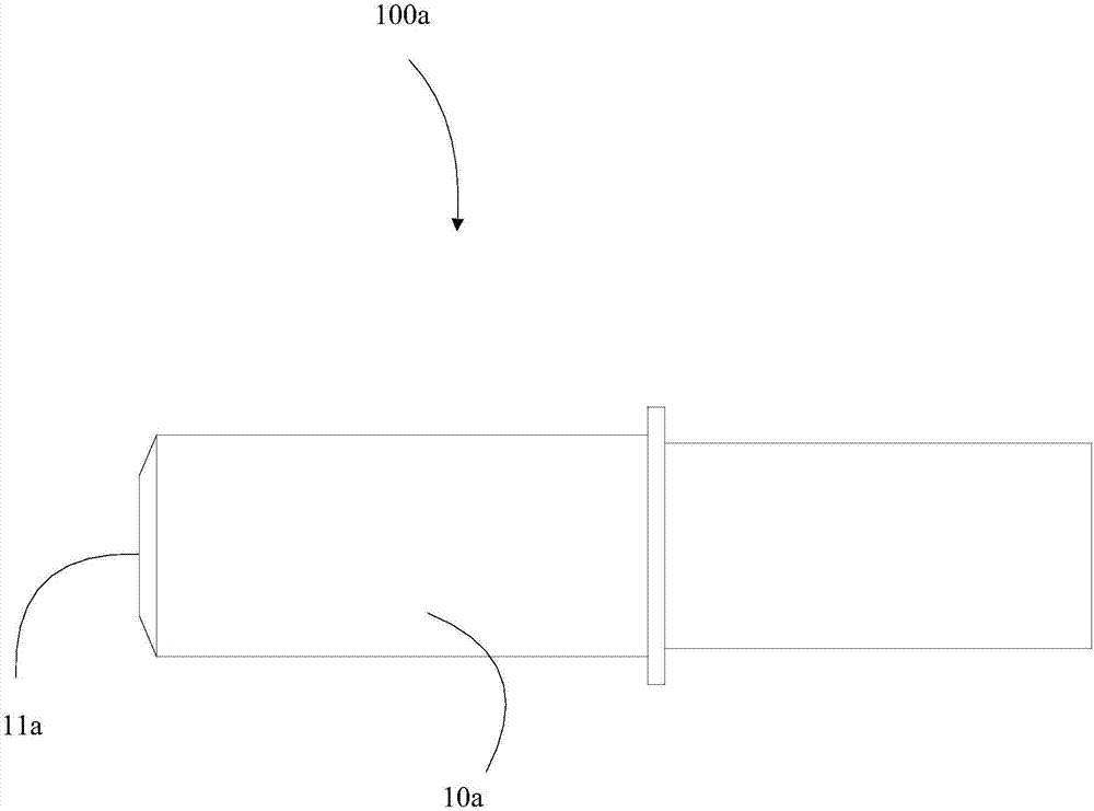 Contact pin, connection structure of contact pin and liquid cooling cable and charging gun