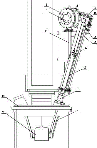 A single crystal furnace online doping device