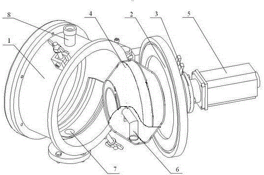 A single crystal furnace online doping device