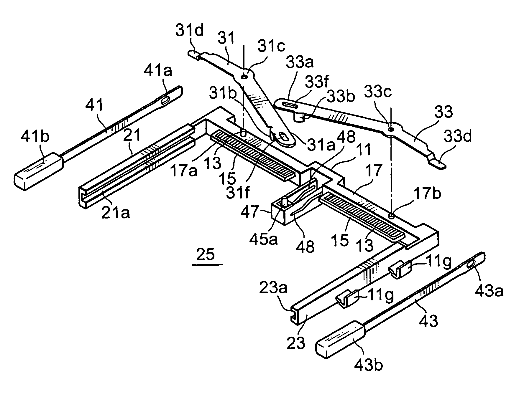 Card connector having an eject mechanism adaptable to a plurality of kinds of cards different in size