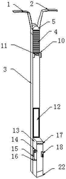 Energy-saving LED intelligent street lamp