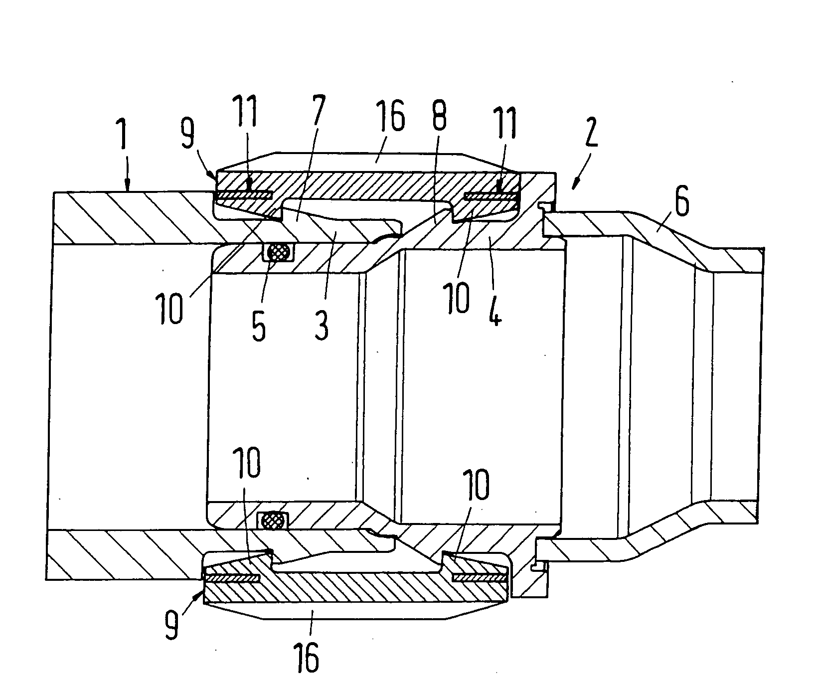 Coupling for joining two pipes