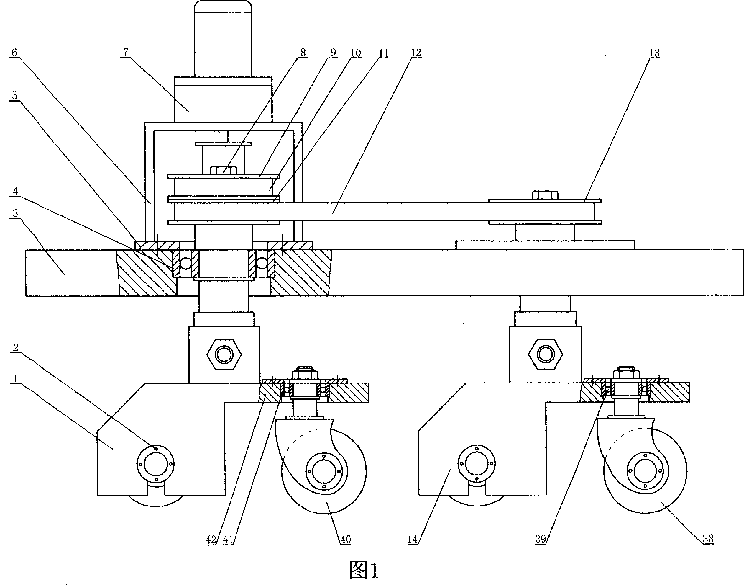 Omnibearing servo magnetic wheel type four-wheel drive vehicle